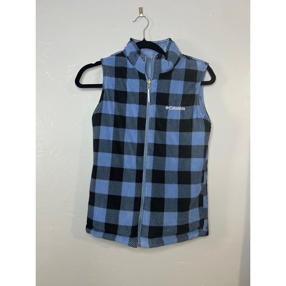 Columbia Sky Blue Reversible Puffer Vest XS-S - Picture 6 of 7